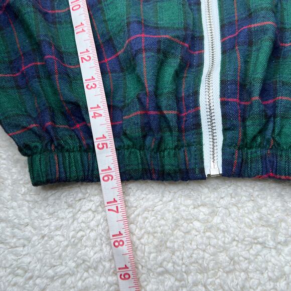 Shein Plaid Cropped Hoodie Jacket Small - Picture 9 of 11